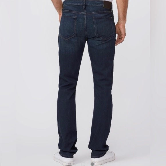 Paige Federal Men’s Slim Straight Cellar Dark Wash Jeans - Picture 3 of 9